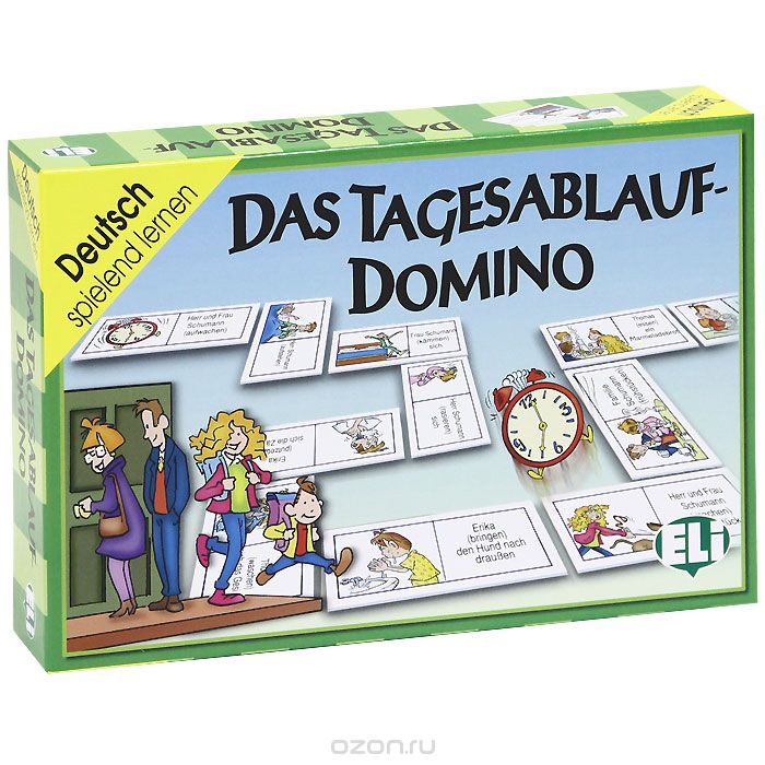 Скачать книгу "Das Tagesablauf Domino (набор из 48 карточек)"